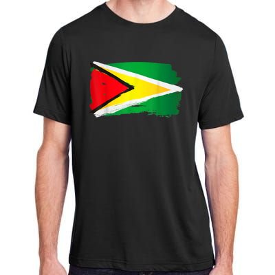 Guyana Flag Paint Style Adult ChromaSoft Performance T-Shirt