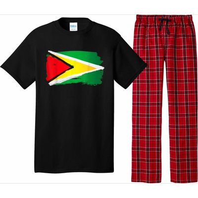 Guyana Flag Paint Style Pajama Set