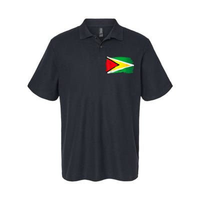 Guyana Flag Paint Style Softstyle Adult Sport Polo