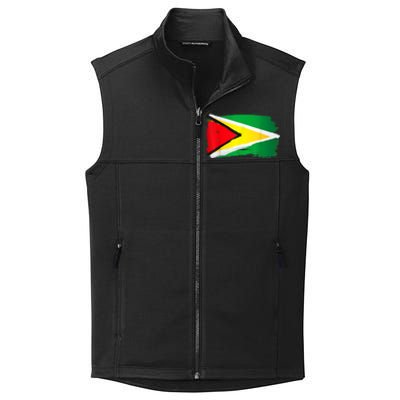 Guyana Flag Paint Style Collective Smooth Fleece Vest