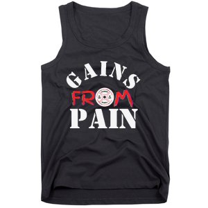 Gains From Pain Workout Inspiration Tank Top