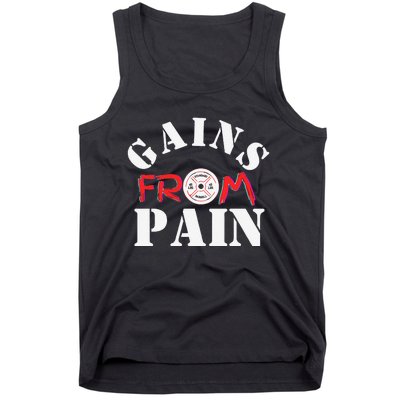 Gains From Pain Workout Inspiration Tank Top