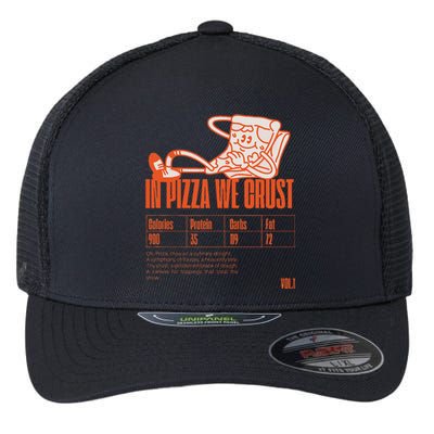 Graphic Funny Pizza Humor Positivity Flexfit Unipanel Trucker Cap