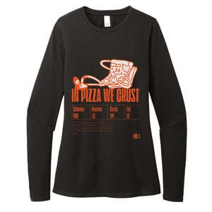 Graphic Funny Pizza Humor Positivity Womens CVC Long Sleeve Shirt