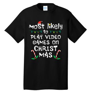 Gaming Fun Play Video Games with the Whole Family this Christmas! Tall T-Shirt