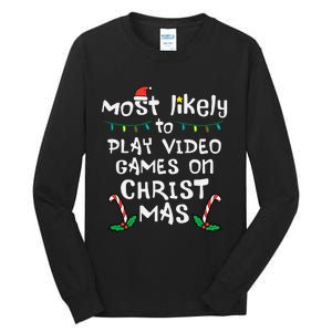 Gaming Fun Play Video Games with the Whole Family this Christmas! Tall Long Sleeve T-Shirt