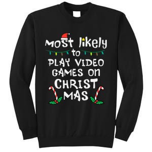 Gaming Fun Play Video Games with the Whole Family this Christmas! Tall Sweatshirt