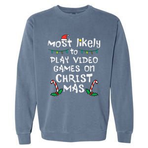 Gaming Fun Play Video Games with the Whole Family this Christmas! Garment-Dyed Sweatshirt