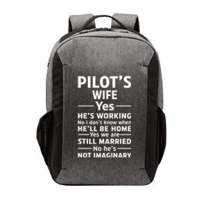 Gift For Pilots Wife Pilot Friend Gift Funny Pilot Wife Gift Vector Backpack