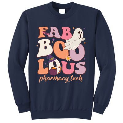 Groovy Faboolous Pharmacy Tech Ghost Spooky Night Halloween Sweatshirt