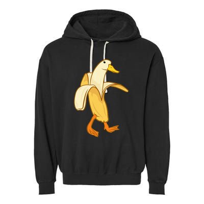 Goose Funny Pictures Goose My Humor Goose Banana Goose Garment-Dyed Fleece Hoodie