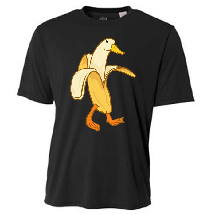 Goose Funny Pictures Goose My Humor Goose Banana Goose Cooling Performance Crew T-Shirt