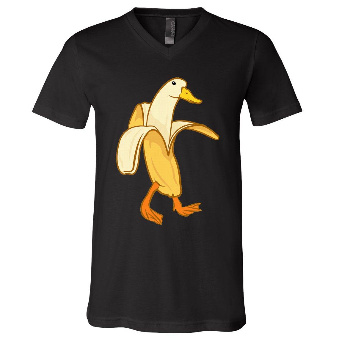 Goose Funny Pictures Goose My Humor Goose Banana Goose V-Neck T-Shirt