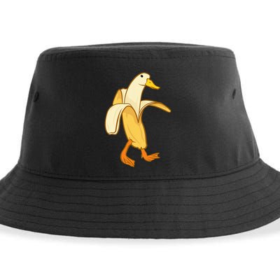 Goose Funny Pictures Goose My Humor Goose Banana Goose Sustainable Bucket Hat