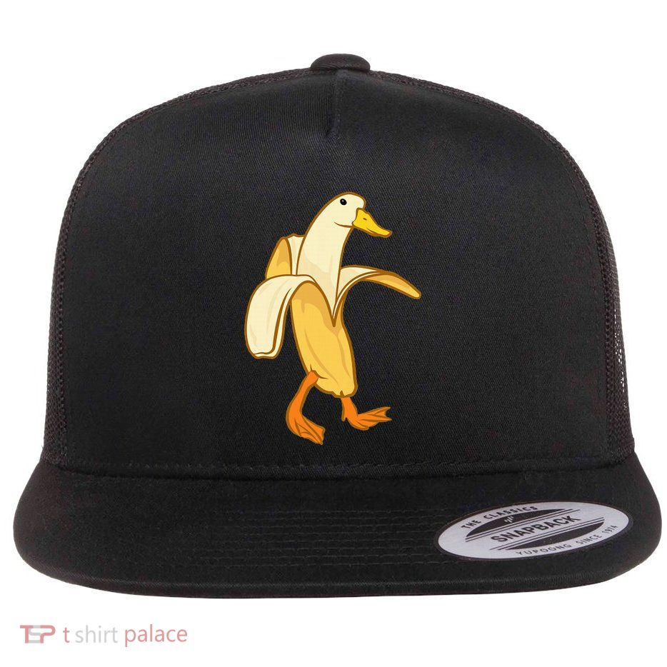 Goose Funny Pictures Goose My Humor Goose Banana Goose Flatbill Hat