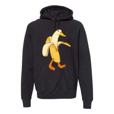 Goose Funny Pictures Goose My Humor Goose Banana Goose Premium Hoodie