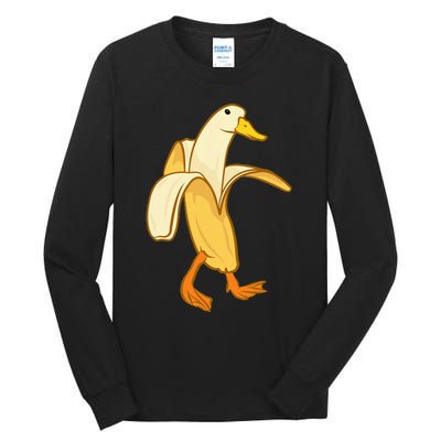 Goose Funny Pictures Goose My Humor Goose Banana Goose Tall Long Sleeve T-Shirt