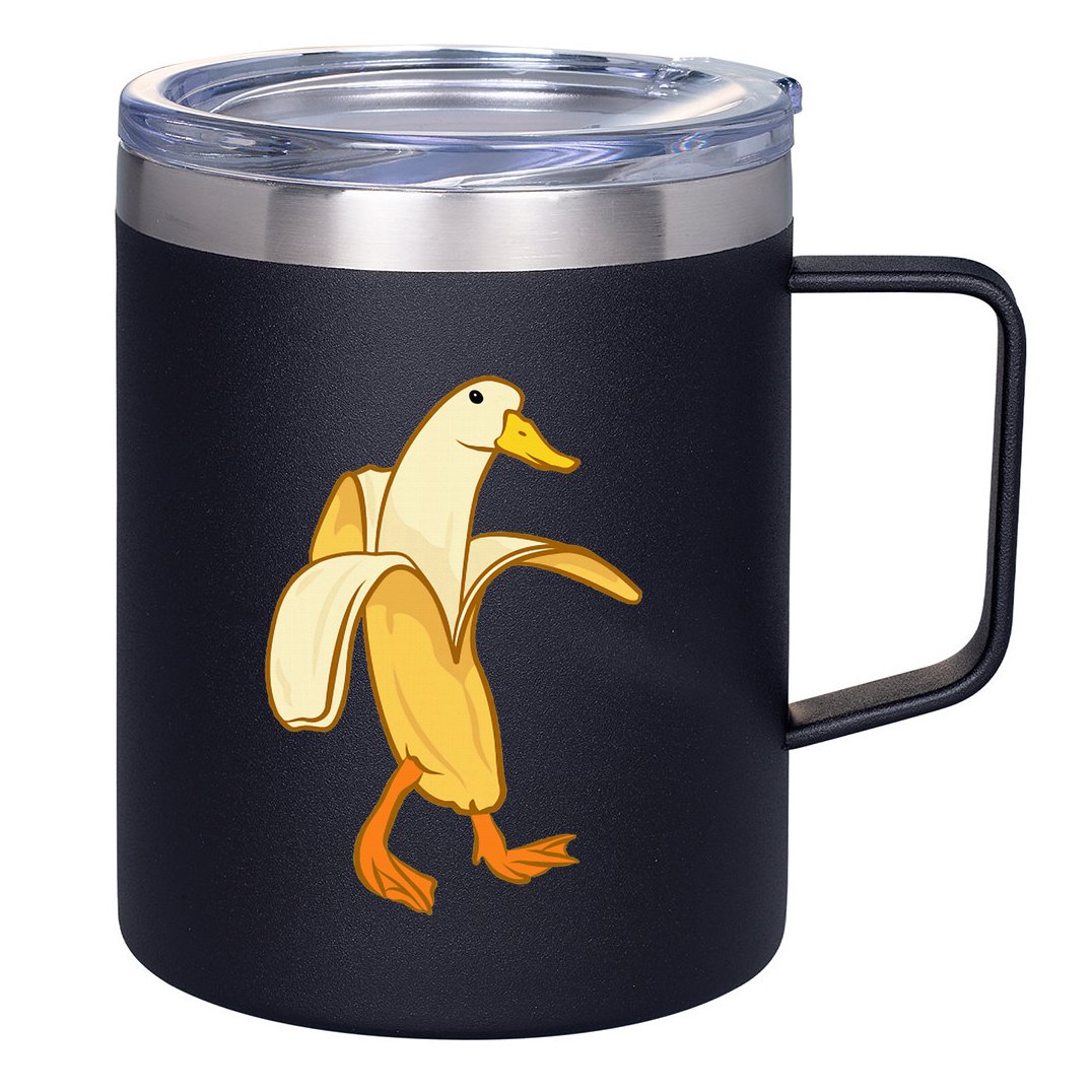 Goose Funny Pictures Goose My Humor Goose Banana Goose 12oz Stainless Steel Coffee Mug