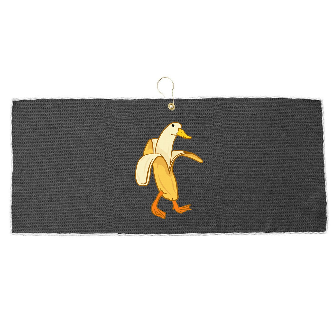 Goose Funny Pictures Goose My Humor Goose Banana Goose Large Microfiber Waffle Golf Towel