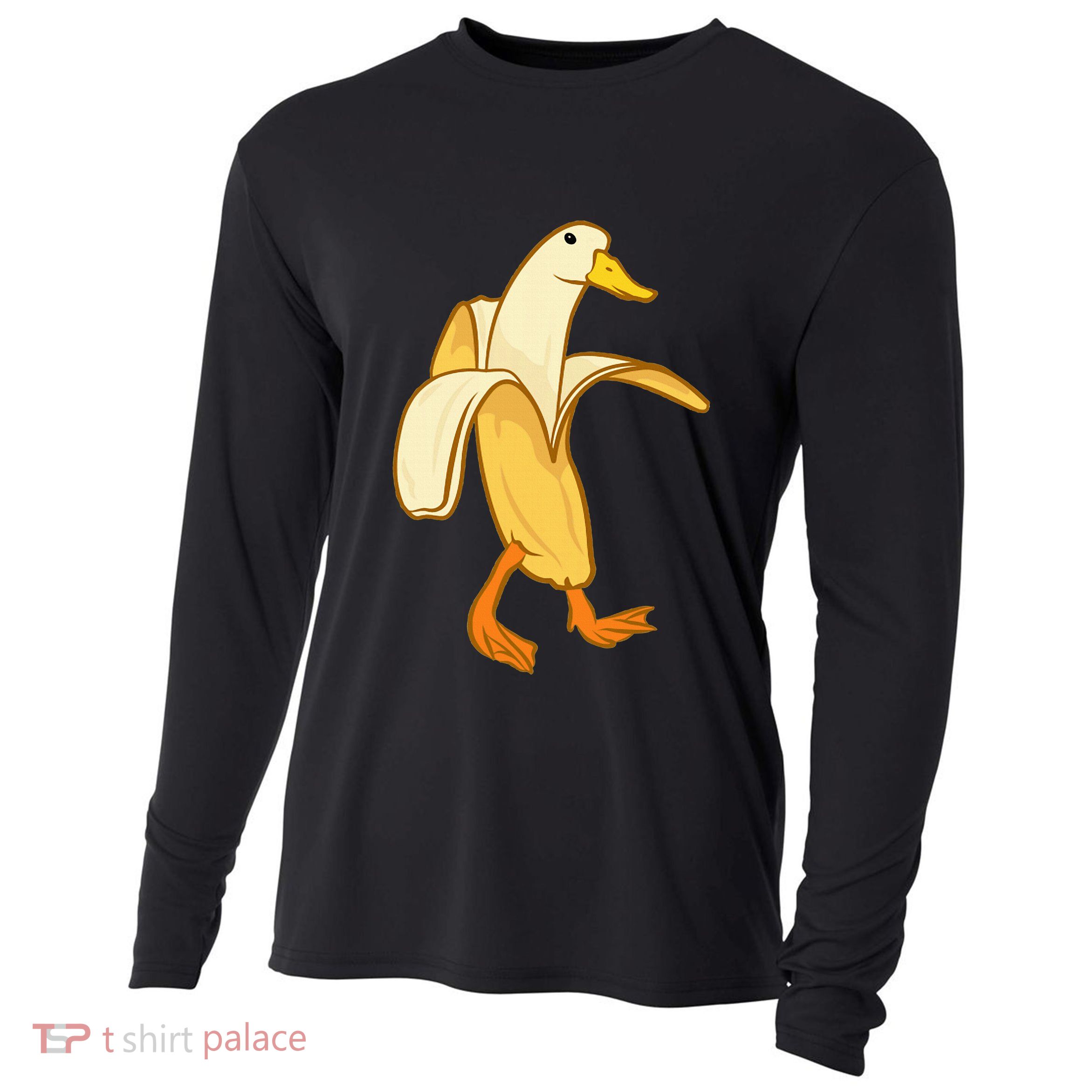 Goose Funny Pictures Goose My Humor Goose Banana Goose Cooling Performance Long Sleeve Crew