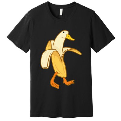 Goose Funny Pictures Goose My Humor Goose Banana Goose Premium T-Shirt