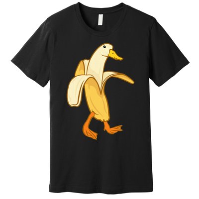 Goose Funny Pictures Goose My Humor Goose Banana Goose Premium T-Shirt