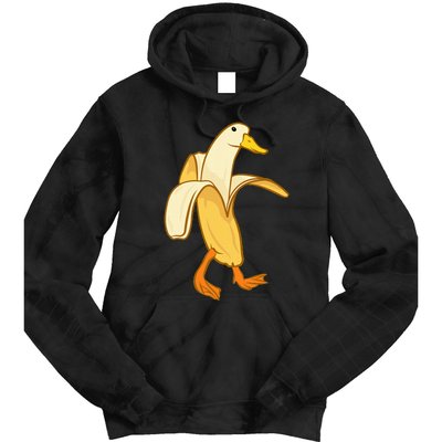 Goose Funny Pictures Goose My Humor Goose Banana Goose Tie Dye Hoodie