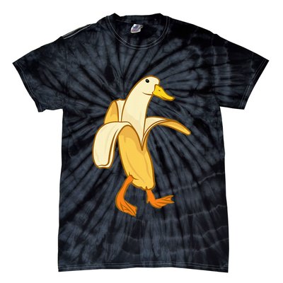 Goose Funny Pictures Goose My Humor Goose Banana Goose Tie-Dye T-Shirt