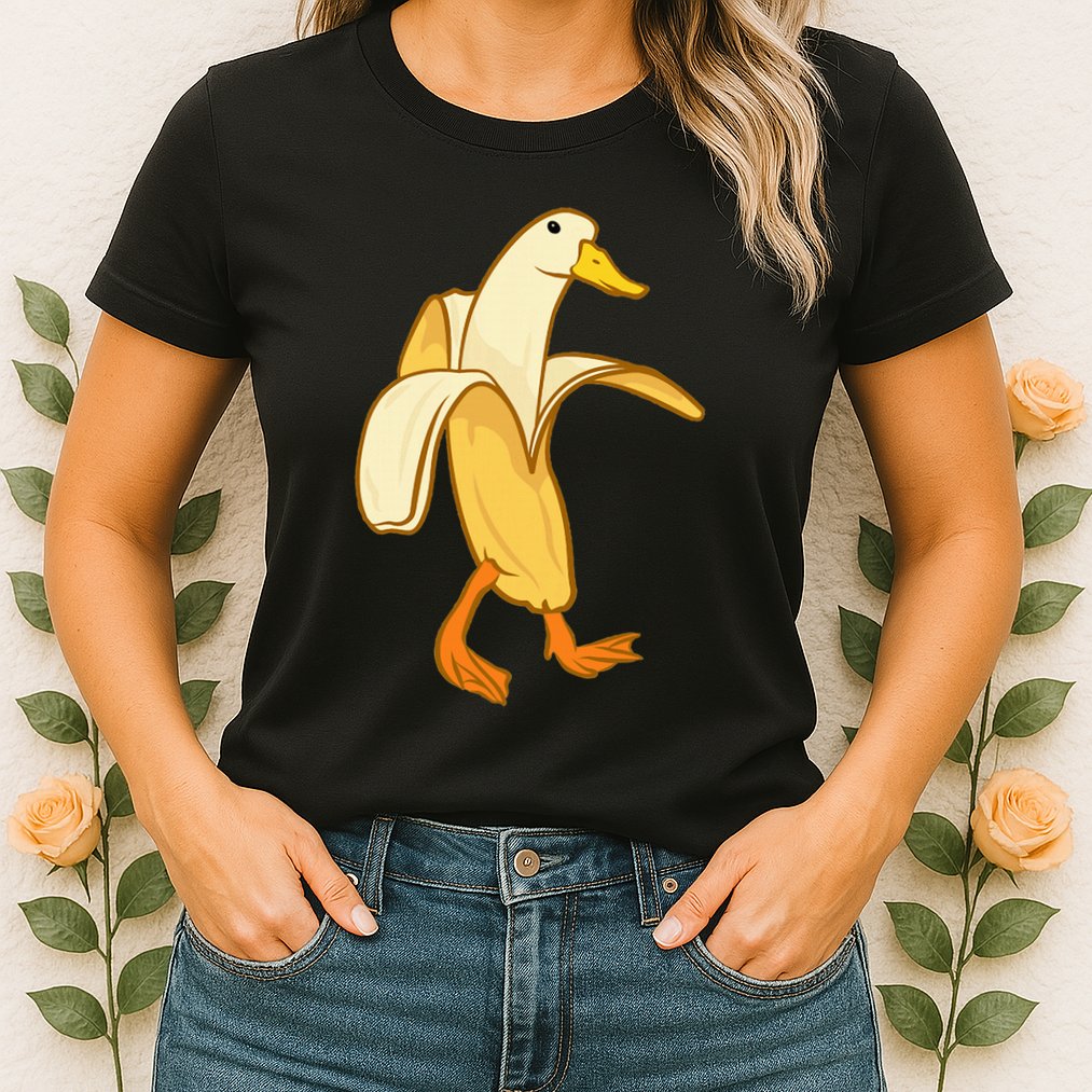 Goose Funny Pictures Goose My Humor Goose Banana Goose Womens T-Shirt