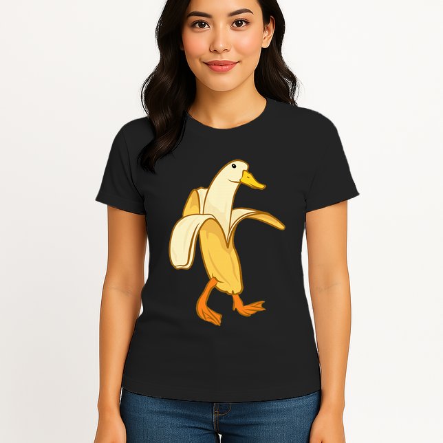 Goose Funny Pictures Goose My Humor Goose Banana Goose Womens T-Shirt
