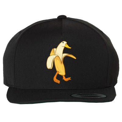Goose Funny Pictures Goose My Humor Goose Banana Goose Wool Snapback Cap