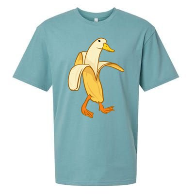 Goose Funny Pictures Goose My Humor Goose Banana Goose Sueded Cloud Jersey T-Shirt