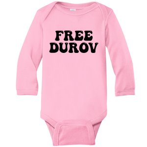 Groovy Free Pavel Durov Privacy Is Not A Crime Baby Long Sleeve Bodysuit