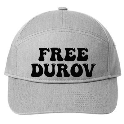 Groovy Free Pavel Durov Privacy Is Not A Crime 7-Panel Snapback Hat
