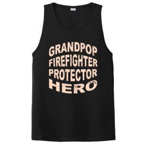 Grandpop Firefighter Protector Hero Grandpa Profession Gift PosiCharge Competitor Tank