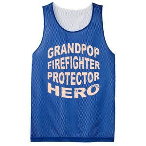 Grandpop Firefighter Protector Hero Grandpa Profession Gift Mesh Reversible Basketball Jersey Tank