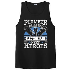 Gift For Plumber Because Even Electricians Need Heroes PosiCharge Competitor Tank