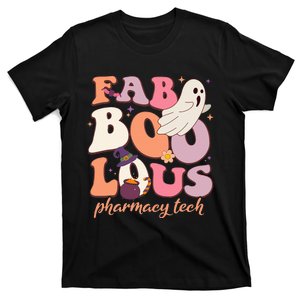 Groovy Faboolous Pharmacy Tech Ghost Spooky Night Halloween T-Shirt