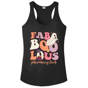 Groovy Faboolous Pharmacy Tech Ghost Spooky Night Halloween Ladies PosiCharge Competitor Racerback Tank