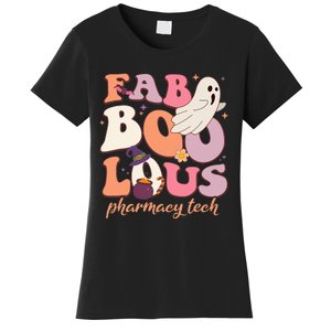 Groovy Faboolous Pharmacy Tech Ghost Spooky Night Halloween Women's T-Shirt