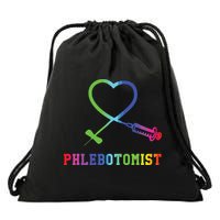 Gift For Phlebotomist Phlebotomy Butterfly Needle Heart Drawstring Bag