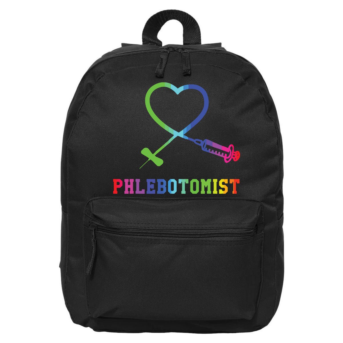 Gift For Phlebotomist Phlebotomy Butterfly Needle Heart 16 in Basic Backpack