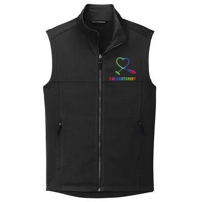 Gift For Phlebotomist Phlebotomy Butterfly Needle Heart Collective Smooth Fleece Vest