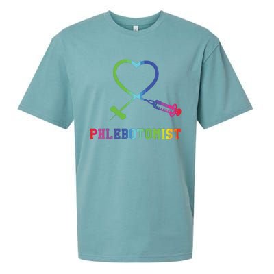 Gift For Phlebotomist Phlebotomy Butterfly Needle Heart Sueded Cloud Jersey T-Shirt