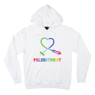 Gift For Phlebotomist Phlebotomy Butterfly Needle Heart Hoodie