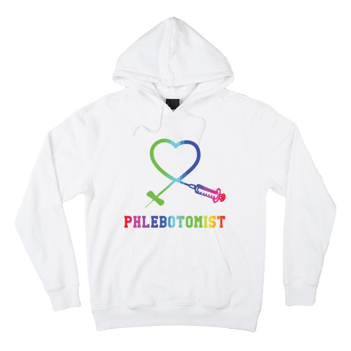 Gift For Phlebotomist Phlebotomy Butterfly Needle Heart Hoodie