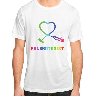 Gift For Phlebotomist Phlebotomy Butterfly Needle Heart Adult ChromaSoft Performance T-Shirt