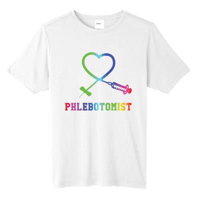 Gift For Phlebotomist Phlebotomy Butterfly Needle Heart Tall Fusion ChromaSoft Performance T-Shirt