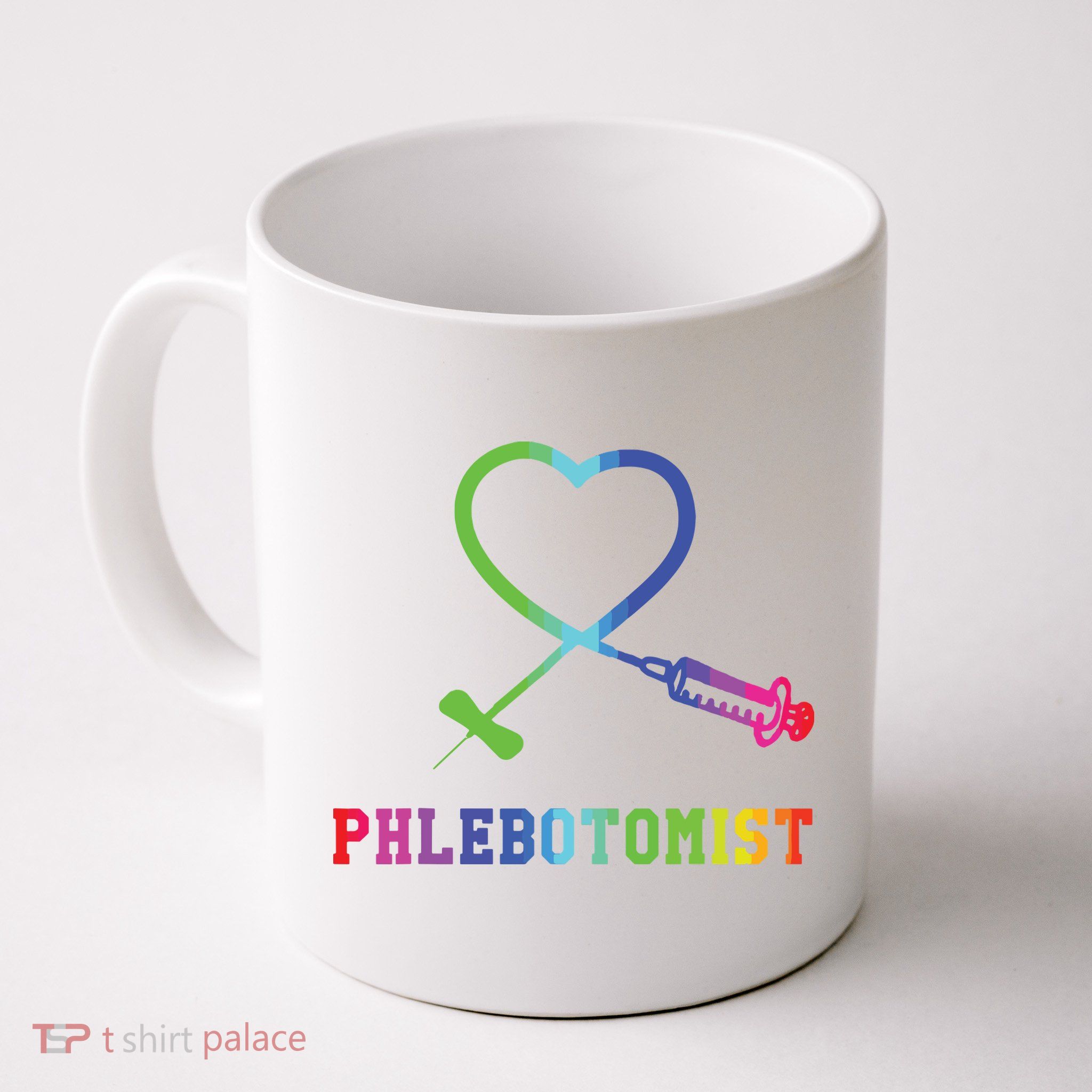 Gift For Phlebotomist Phlebotomy Butterfly Needle Heart Mug