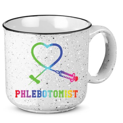 Gift For Phlebotomist Phlebotomy Butterfly Needle Heart 15oz Campfire Ceramic Mug